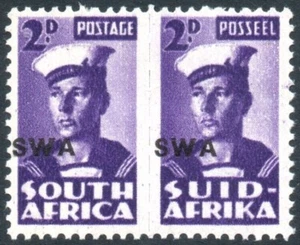 South West Africa 1943-4 2d violet, SHIFTED OVERPRINT variety, SG.126, UM - Picture 1 of 1