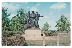 Lumberman's Monument Au Sable River Road Michigan MI Posted Oscoda Mich. 1963 - Picture 1 of 2