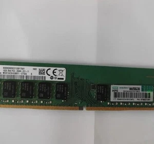 For HPE 879527-091 879507-B21 16GB 2RX8 PC4-2666V Unbuffered UDIMM ECC Memory - Picture 1 of 3