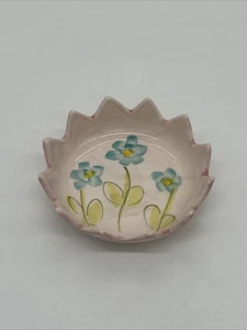 1990’s Bath & Body Works Floral Pink Candle Holder Trinket Ring Dish • Portugal - Picture 1 of 14