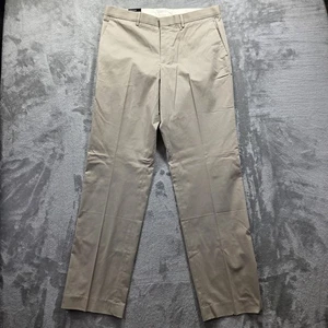 Pantalones Express Producer Para Hombre 34x34 Caqui Beige Calce Moderno Vestido Pierna Recta - Imagen 1 de 12
