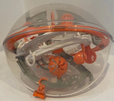 Perplexus Warp 3D Puzzle Orange Maze Roller Ball Brain Teaser Challenge Game - Image 1 of 4