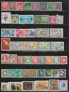 Briefmarkenpaket Weltweit Lot 49 alle verschiedenen Briefmarken weltweit Sammlung gebraucht - Bild 1 von 1
