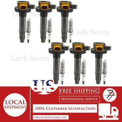 Bobina de encendido y bujía 6 piezas para Ford Transit-150 250 350 2015-2019 3,5 L V6 Foto 1 de 4