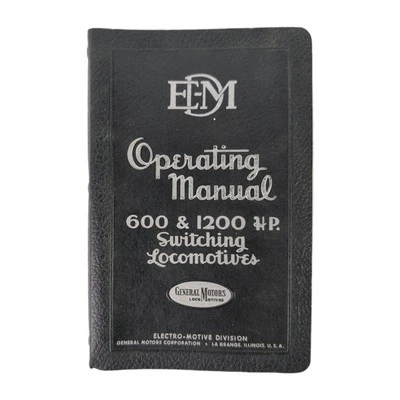 Vintage 1950 EDM 600 & 1200 Switching Locomotive Operating Manual Railroad Train - Image 1 of 4