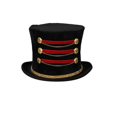 Ringmaster Top Hat Circus Topper Greatest Shiowman Fancy Dress Accessory 58 60 - image 1 of 2