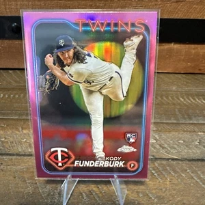 2024 Topps Chrome - Pink Refractor #297 Kody Funderburk (RC) - Bild 1 von 2