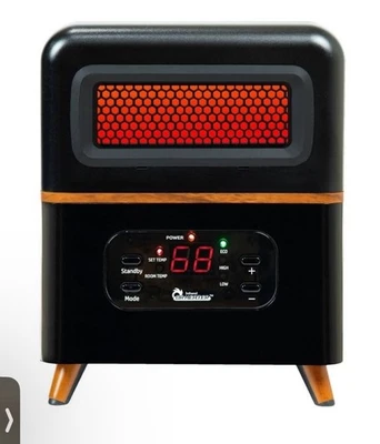 Calentador Infrarrojo Dr Calentador de Espacio Híbrido + Control Remoto 1500W Doble Calefacción Apagado Automático Foto 1 de 2