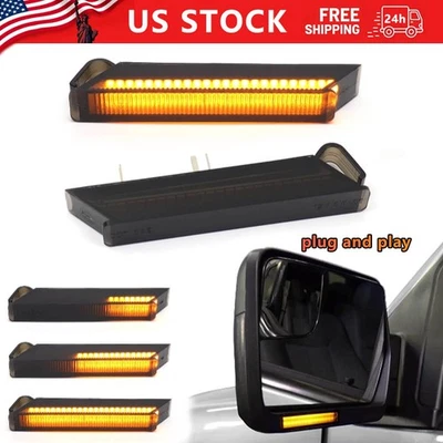 Lámpara de luz de señal de giro secuencial LED debajo del espejo lateral para Ford F-150 2004-2014 Foto 1 de 4