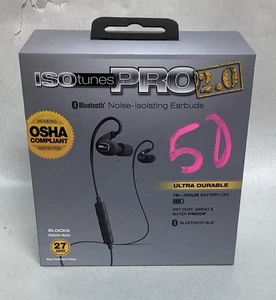 ISOtunes PRO 2.0 - Noise Isolating Bluetooth Earbuds, 27 dB NRR, 16 Hour Battery - Picture 1 of 4