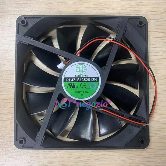 1PCS New RL4Z S1352512H Cooling Fan DC12V 0.33A 13525 13CM 2Pin - Image 1 of 1