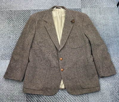 Stafford 100% Wool Jacket 44S USA Made, Patch Pockets, Country Style, 80's/90's - Image 1 of 4