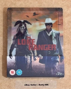 DISNEY'S THE LONE RANGER - UK EXCLUSIVE LENTICULAR BLU RAY STEELBOOK - NEW - Picture 1 of 9