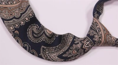 Corbata Suitsupply Marrón Azul Paisley Lana Seda Foto 1 de 4