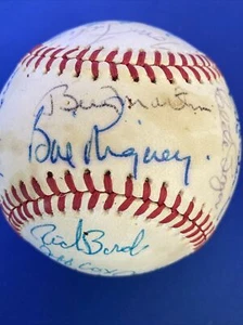 Billy Martin Bill Rigney Signed auto national league baseball - Picture 1 of 7