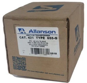 NIB ALLANSON 421-655-G IGNITION TRANSFORMER CAT 421 TYPE 655-G PRI 12V 60HZ - Picture 1 of 2