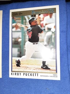 1992 O-Pee-Chee Premier Béisbol # 102 Kirby Puckett Minnesota Twins - Imagen 1 de 1