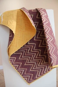 Organic Cotton Hand Embroidered Baby Quilt - Picture 1 of 4