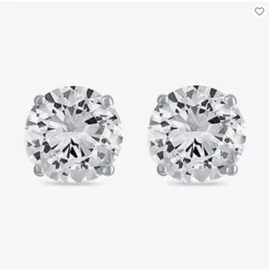 2.5 CT.T.W. Lab-Created White Sapphire Stud Earrings in Sterling Silver - Picture 1 of 3