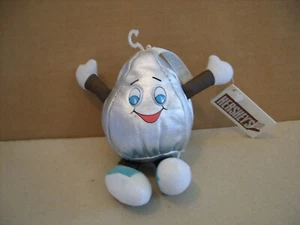 Muñeca de peluche Hershey’s Kiss Silver Bean Bag 1999 etiquetas vintage adjuntas - Imagen 1 de 4