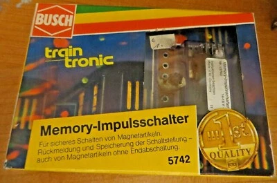 Busch 5742 H0 N Memory Pulse Switch New Original Packaging - Image 1 of 2