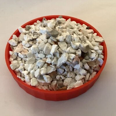450gr REAL3-7mm WHITE FLYNTE NATURAL POT TOPPER DECORATIVE GRAVEL DRESSER STONE - Image 1 of 4
