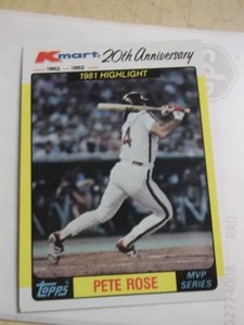 1982 K-Mart Baseball Cards (MVP Series) " You Pick "  Willie Mays Free Shipping