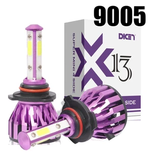 9005 4-Side LED Headlight Bulbs 1920W HB3 6000K High Beam or Fog DRL Bulbs White - Picture 1 of 12