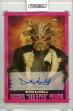 2018 Topps Solo A Star Wars Story Autographs Pink Derek Arnold As Argus Six Eyes