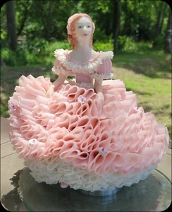 DRESDEN SPITZE ROSA FIGUR FIGUR  - Bild 1 von 11