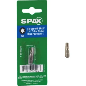 SPAX Torx T30 1"" Einsatz Antriebsbit für 1/4"" T-Star Waschmaschinenkopf Stromverzögerungen - Bild 1 von 8
