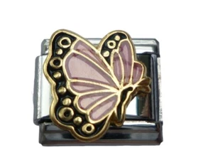 JUNE BIRTHSTONE BUTTERFLY CLASSIC ITALIAN CHARM fits all 9mm Italian bracelet X1 - Picture 1 of 9