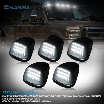 5pcs For Ford F250 F350 F450 F550 Super Duty LED Cab Roof Marker Running Lights - Imagem 1 de 4
