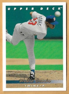 WILLIE BANKS MINNESOTA TWINS #686 - UPPER DECK NM-MT 1993 - Image 1 of 2