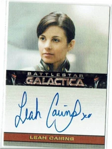 Battlestar Galactica Temporada Cuatro 4 Autógrafo Leah Cairns como Margaret Edmonson - Imagen 1 de 1