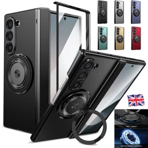 For Samsung Galaxy Z Fold6 5 4 3 Magnetic Ring Stand Case Screen Protector Cover - Picture 1 of 96