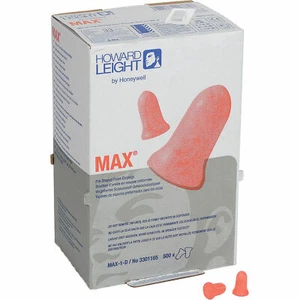 Caja dispensadora MAX-1-D MAXIMUM tapones para los oídos reducción de ruido NRR 33 SIN CABLE 500 PR - Imagen 1 de 2