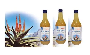 3 x 1L Succo di Aloe Ferox Selvatico, Bio 99,9% (26,65 EUR/l) - Foto 1 di 1