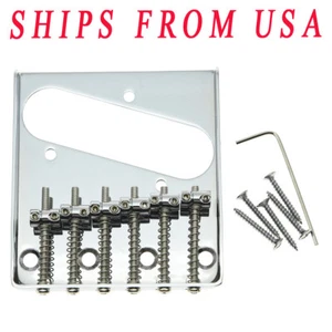 KAISH Vintage Tele Ashtray Style Electric Guitar Bridge 6 Saddles Fit Telecaster - Picture 1 of 4