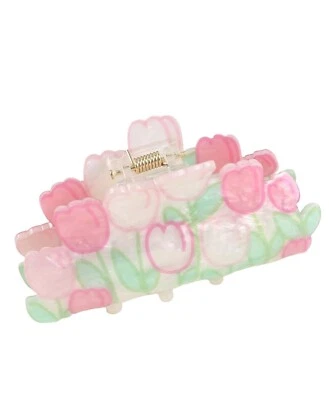 NEW Tulips Flowers Hair Claw Hair Clip Hair Accessory Flower Lovers Cute Gift  - Image 1 of 4