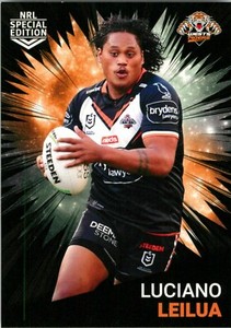 ✺New✺ 2021 WESTS TIGERS NRL Card LUCIANO LEILUA Rivalry Special Edition