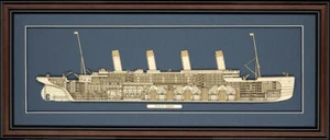 Modelo recortado de RMS Titanic - Hecho en EE. UU. - Imagen 1 de 2