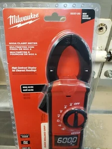 Pinza amperimétrica digital HVAC/R de 600 amperios MILWAUKEE (2237-20) HVAC/R nueva - Imagen 1 de 9