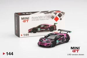 Mini GT #144, ACURA NSX GT3 EVO, 2019 IMSA Watkins Glen, échelle 1:64, boîte scellée - Photo 1/7