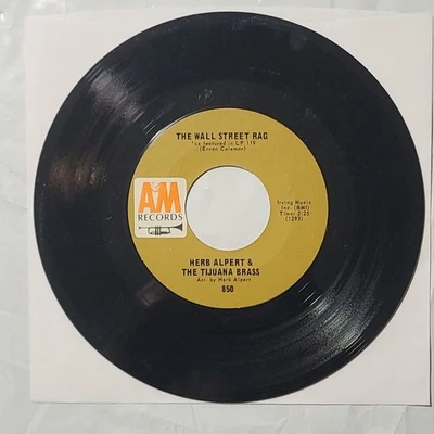 Herb Alpert ~ The Wall Street Rag/ Casino Royale ~ A&M 45 RPM Record - Image 1 of 4