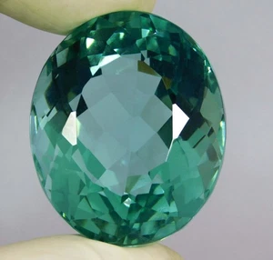 AAA+++ Aquamarine 72.90 Ct. Oval Cut Flawless Loose Gemstone Gift for Women/Her - Picture 1 of 7