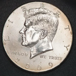 2009-P 50C Kennedy Half Dollar USA getönt BB132 - Bild 1 von 2