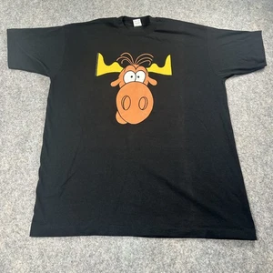 Vintage Rocky And Bullwinkle Shirt Mens 2XL Taco Bell Cartoon Promo 90s USA - Picture 1 of 10