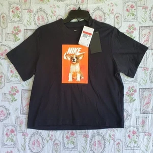 NWT Nike Tee Girls Sz Large Loose Fit Black  - Picture 1 of 6