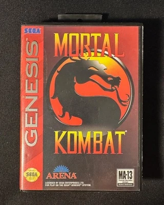 Sega Genesis Mortal Kombat Tested CIB Works Orig. Case, Instruction Booklet - Image 1 of 4